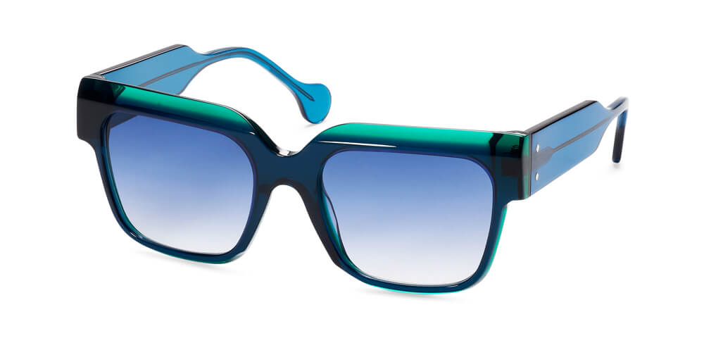 BLUE / GREEN - Gradient Blue Lens